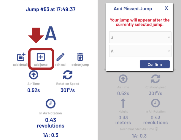 Add jump button in the app